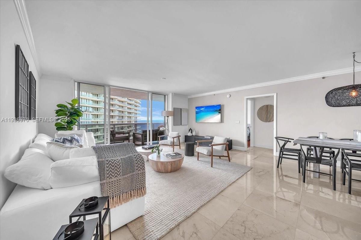 Photo of 18911 Collins Ave  #2802, Sunny Isles Beach, Florida, 33160 - Living room