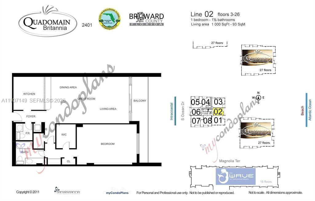 Photo of 2401 Ocean Dr #702, Hollywood, Florida, 33019 -