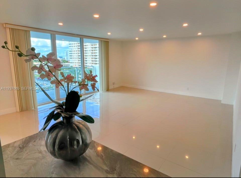 Photo of 2030 Ocean Dr  #506, Hallandale Beach, Florida, 33009 - living room view from kitchen counter