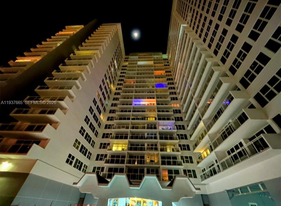 Photo of 2030 Ocean Dr  #506, Hallandale Beach, Florida, 33009 - nightime terrace views