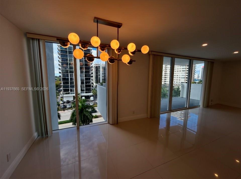 Photo of 2030 Ocean Dr  #506, Hallandale Beach, Florida, 33009 - Spacious full sunny ocean drive living room and terrace views