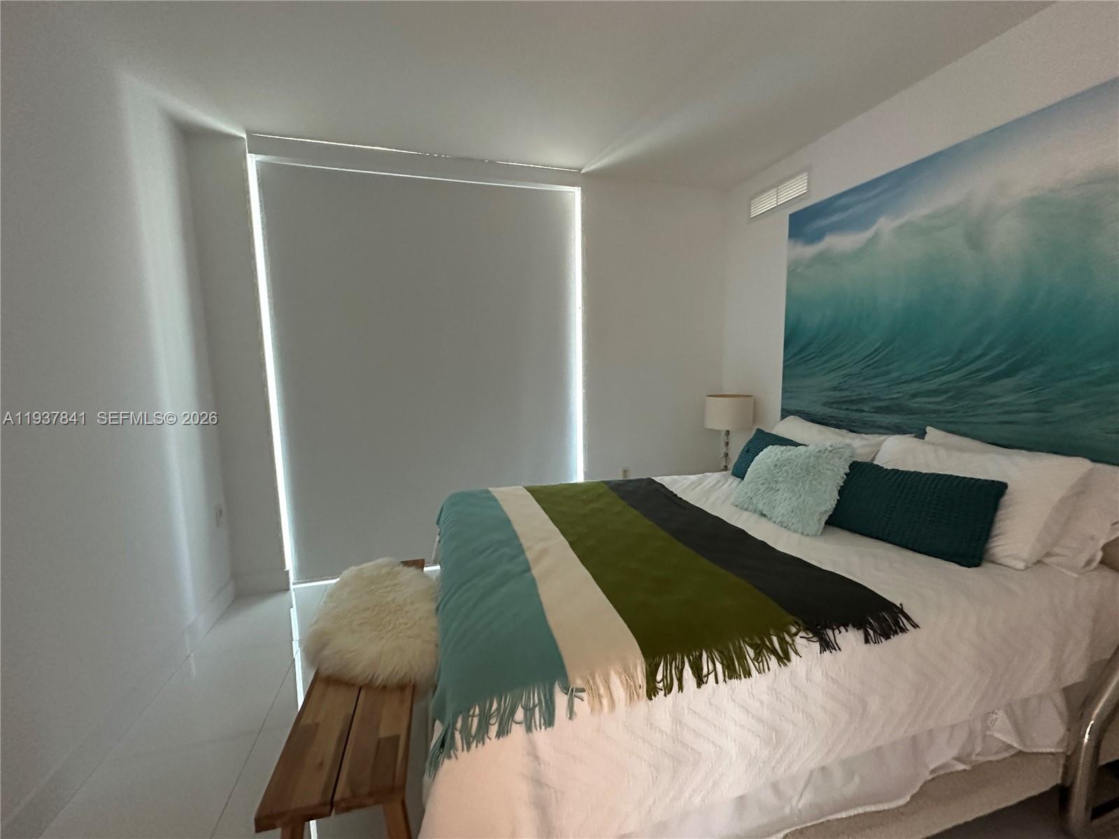 Photo of 150 Sunny Isles Blvd  #1-1102, Sunny Isles Beach, Florida, 33160 - #2 bedroom with blackout blinds down
