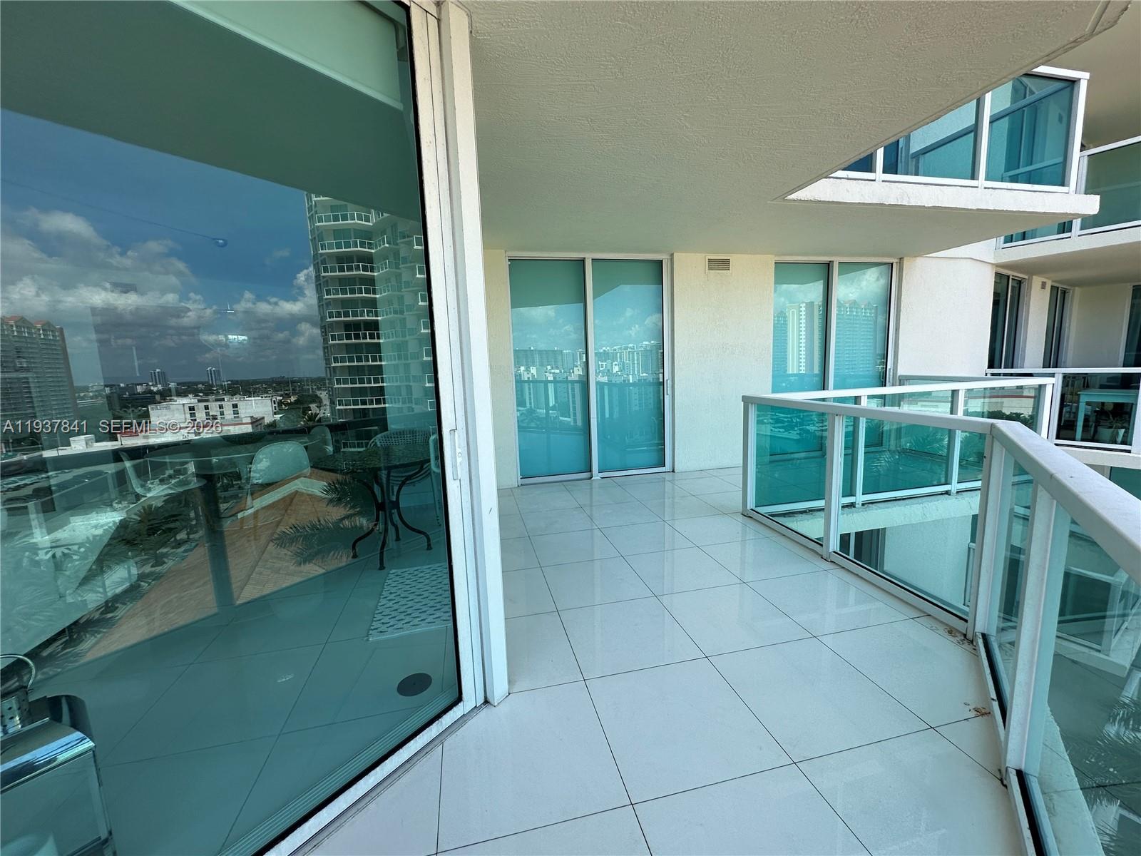 Photo of 150 Sunny Isles Blvd  #1-1102, Sunny Isles Beach, Florida, 33160 - L-shaped balcony
