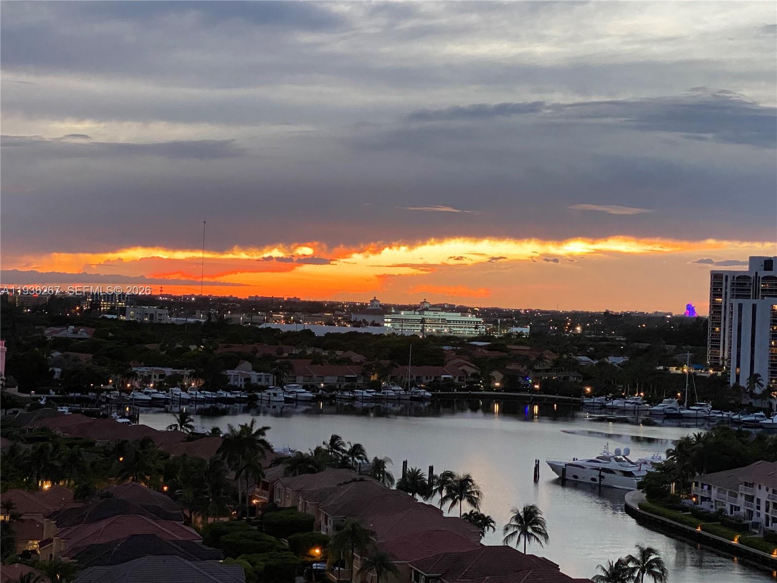 Photo of 3802 207th St  #1204, Aventura, Florida, 33180 - Marina Sunset