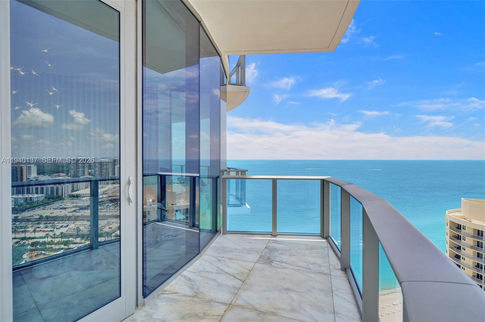 Photo of 17475 Collins Ave  #2502, Sunny Isles Beach, Florida, 33160 - Master Bedroom Balcony