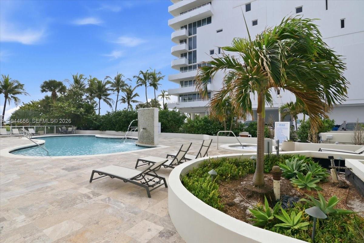 Photo of 8925 Collins Ave  #9F, Surfside, Florida, 33154 - Pool and spa area