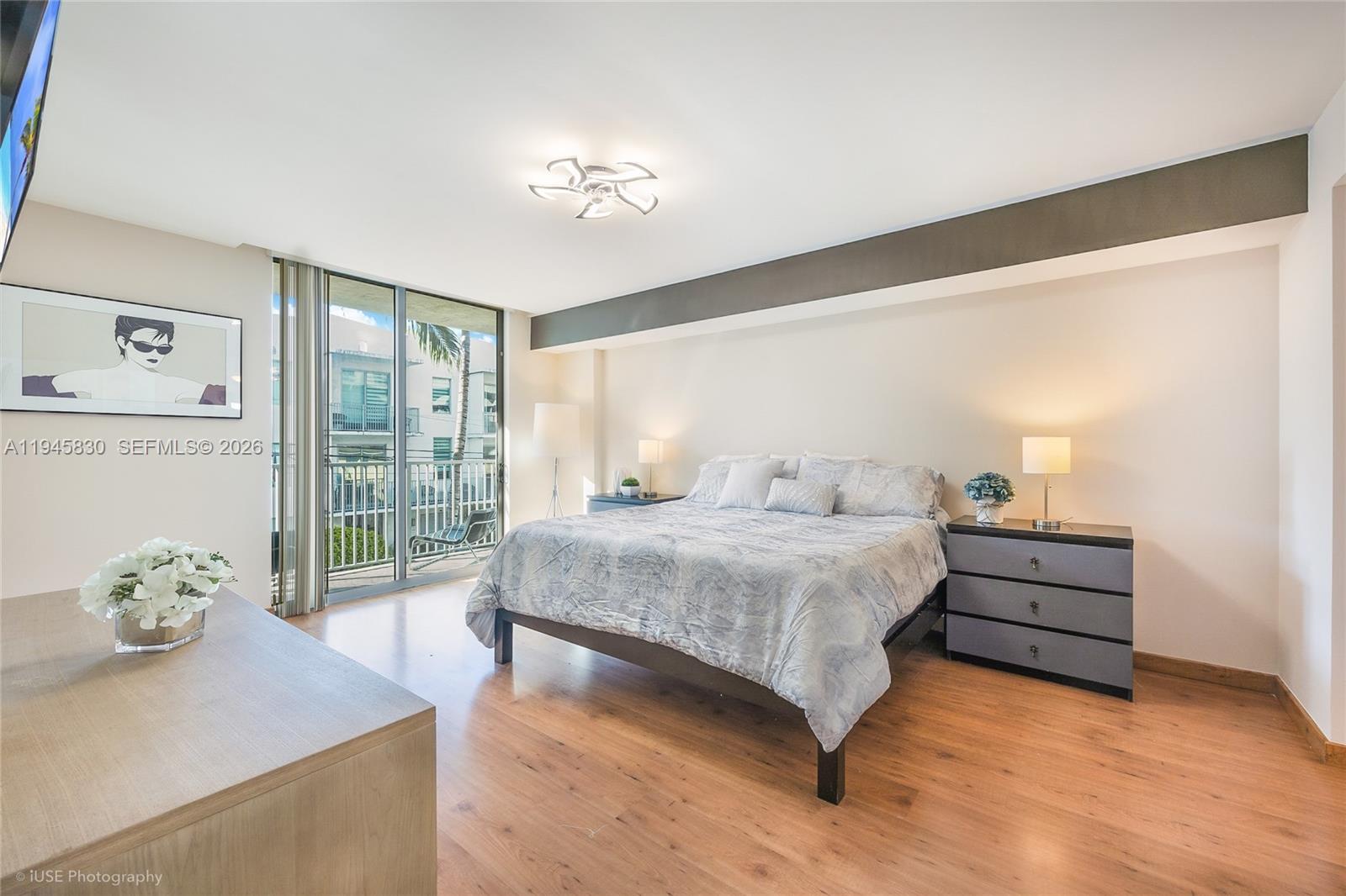 Photo of 140 Dixie Hwy  #TH101, Hollywood, Florida, 33020 - Second floor master bedroom with a balcony