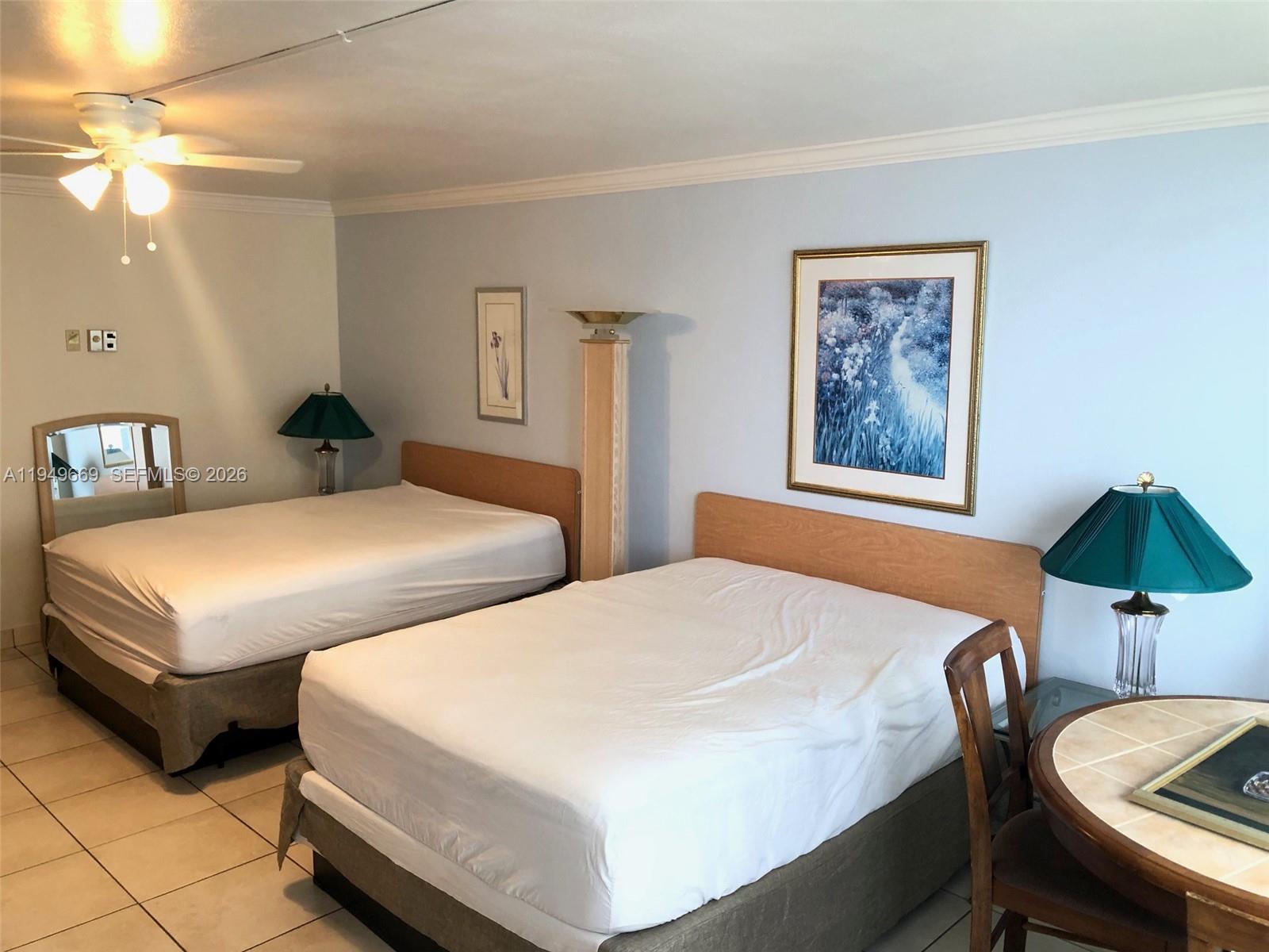 Photo of 19201 Collins Ave  #823, Sunny Isles Beach, Florida, 33160 - Freshly painted interior with a beachy vibe.. 1 or 2 queen beds available.