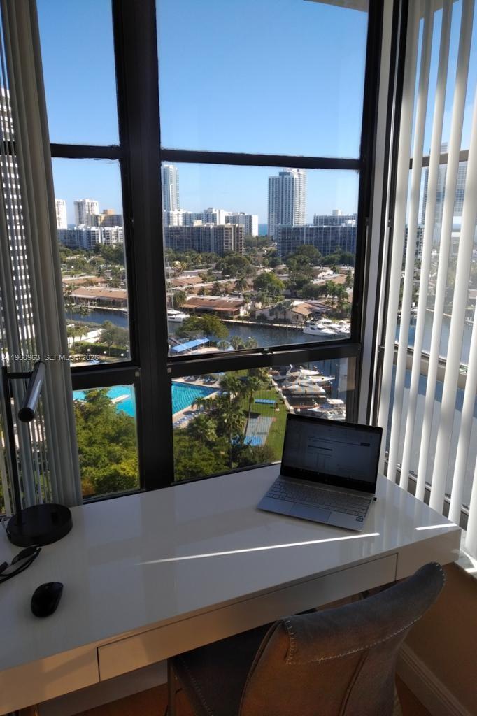 Photo of 500 Three Islands Blvd  #918, Hallandale Beach, Florida, 33009 - Master Bedroom desk corner