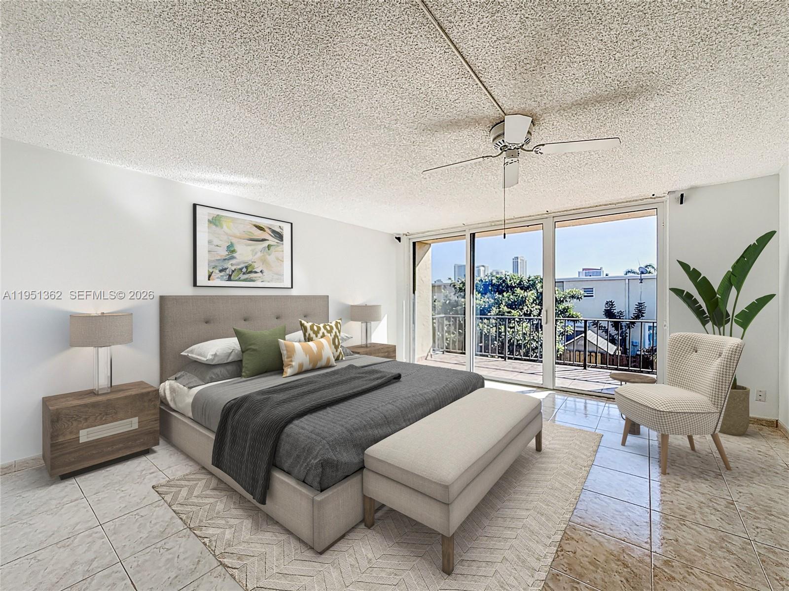 Photo of 2412 11th St  (2412), Hallandale Beach, Florida, 33009 - Master Bedroom Virtually Staged