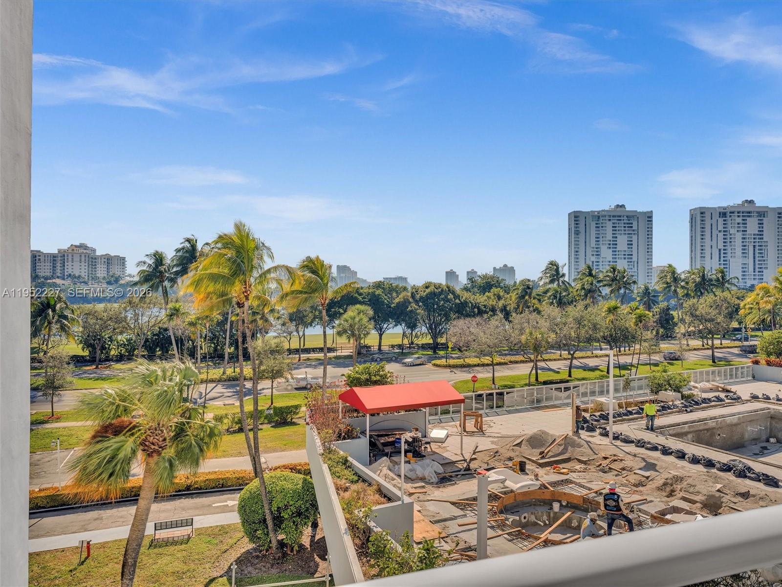 Photo of 3675 Country Club Dr #409, Aventura, Florida, 33180 - pool is underway