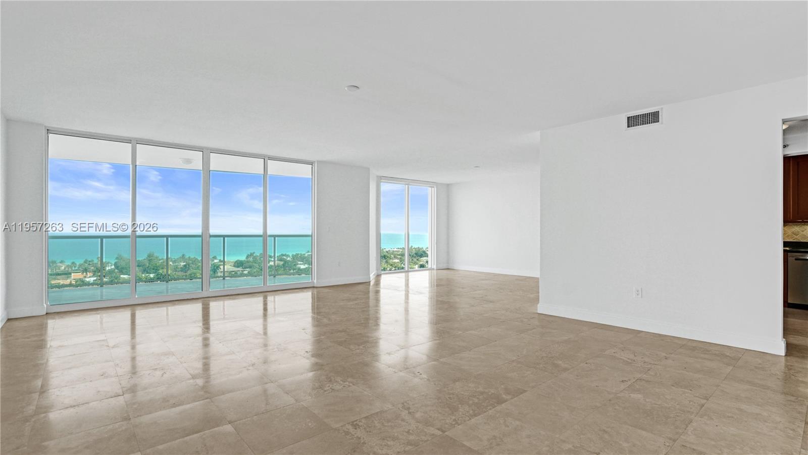 Photo of 20201 Country Club Dr  #1808, Aventura, Florida, 33180 - Living room and dining room.