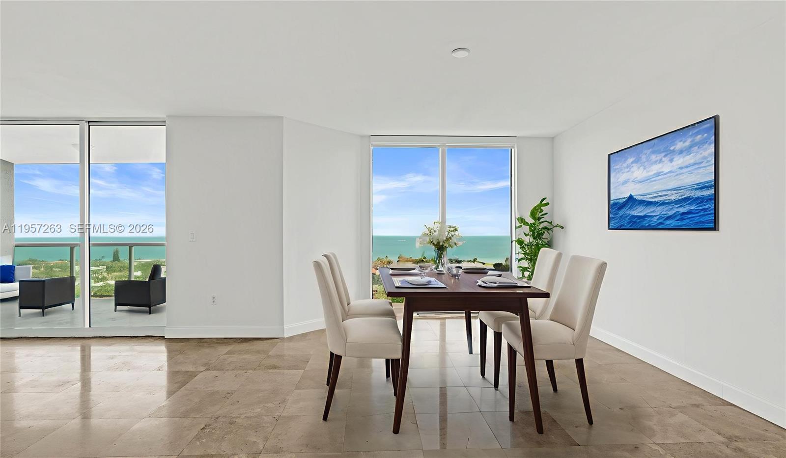 Photo of 20201 Country Club Dr  #1808, Aventura, Florida, 33180 - Staged dining room.