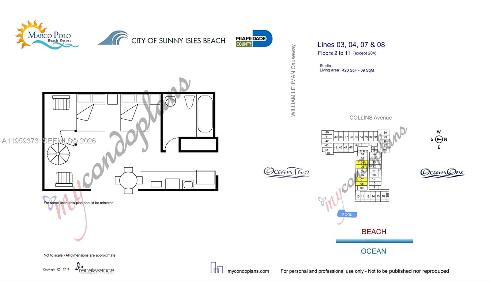 Photo of 19201 Collins Ave #707, Sunny Isles Beach, Florida, 33160 -