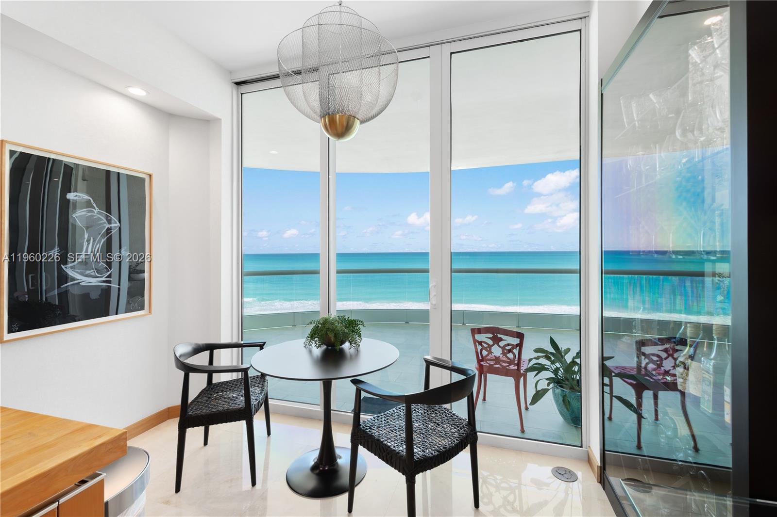 Photo of 16047 Collins Ave  #1001, Sunny Isles Beach, Florida, 33160 - Eat in kitchen with gorgeous ocean views!