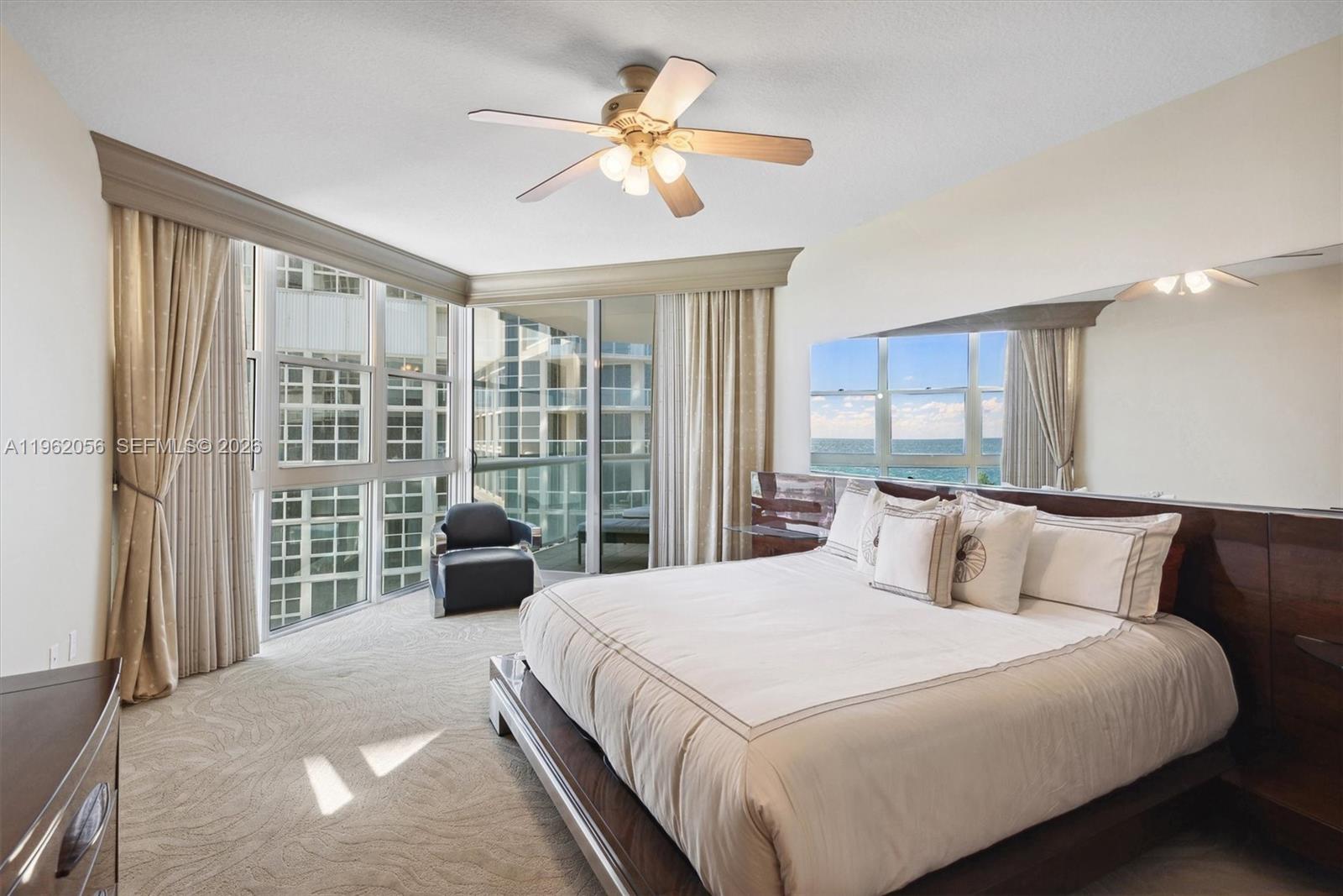 Photo of 6051 Ocean Dr #602, Hollywood, Florida, 33019 - Master Bedroom, Ocean