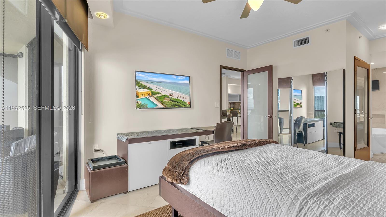 Photo of 16275 Collins Ave  #903, Sunny Isles Beach, Florida, 33160 - 2 Large Walk-in Closets & Private Full Bath