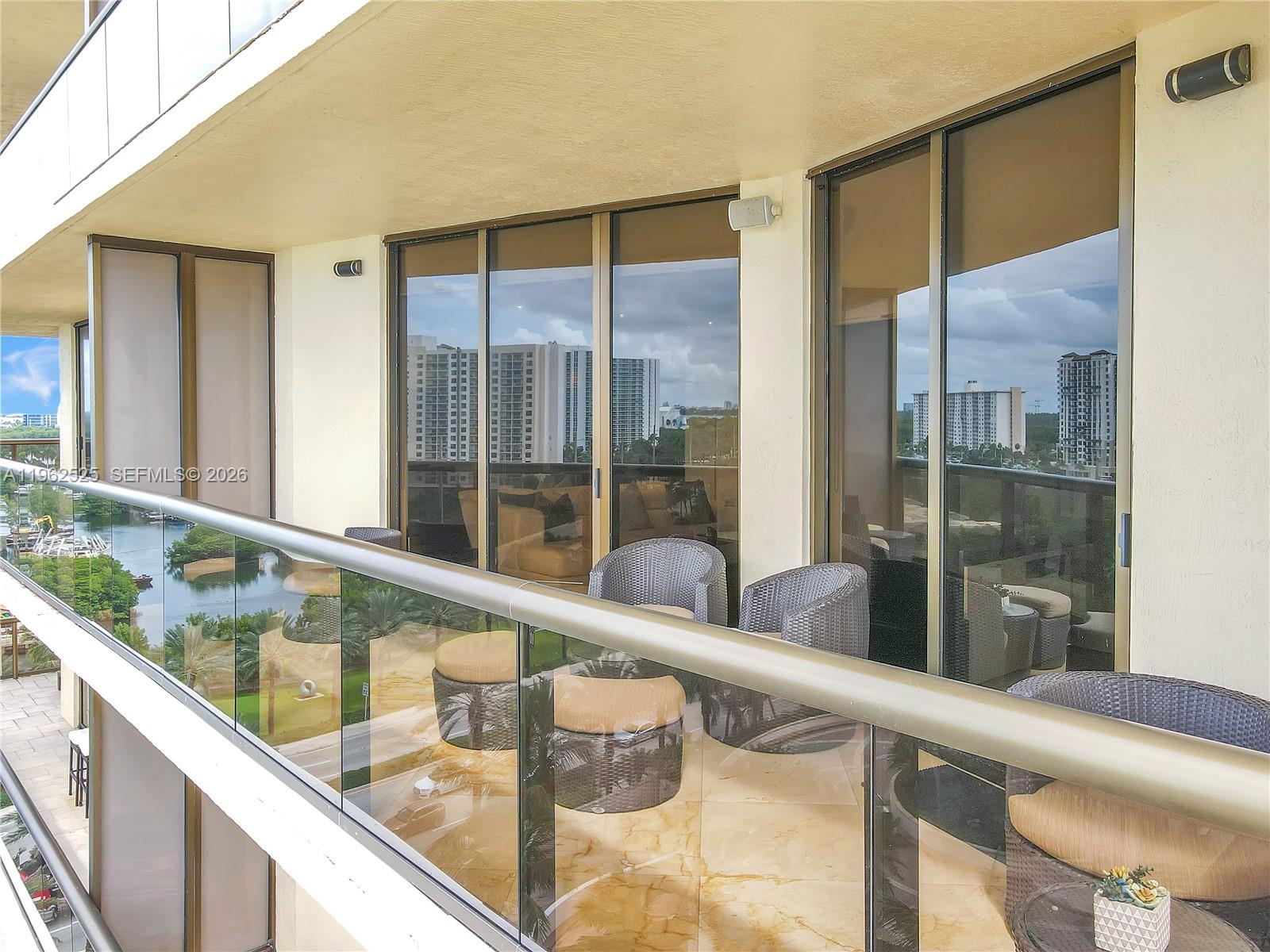 Photo of 16275 Collins Ave  #903, Sunny Isles Beach, Florida, 33160 - Double Terrace w/ lighting