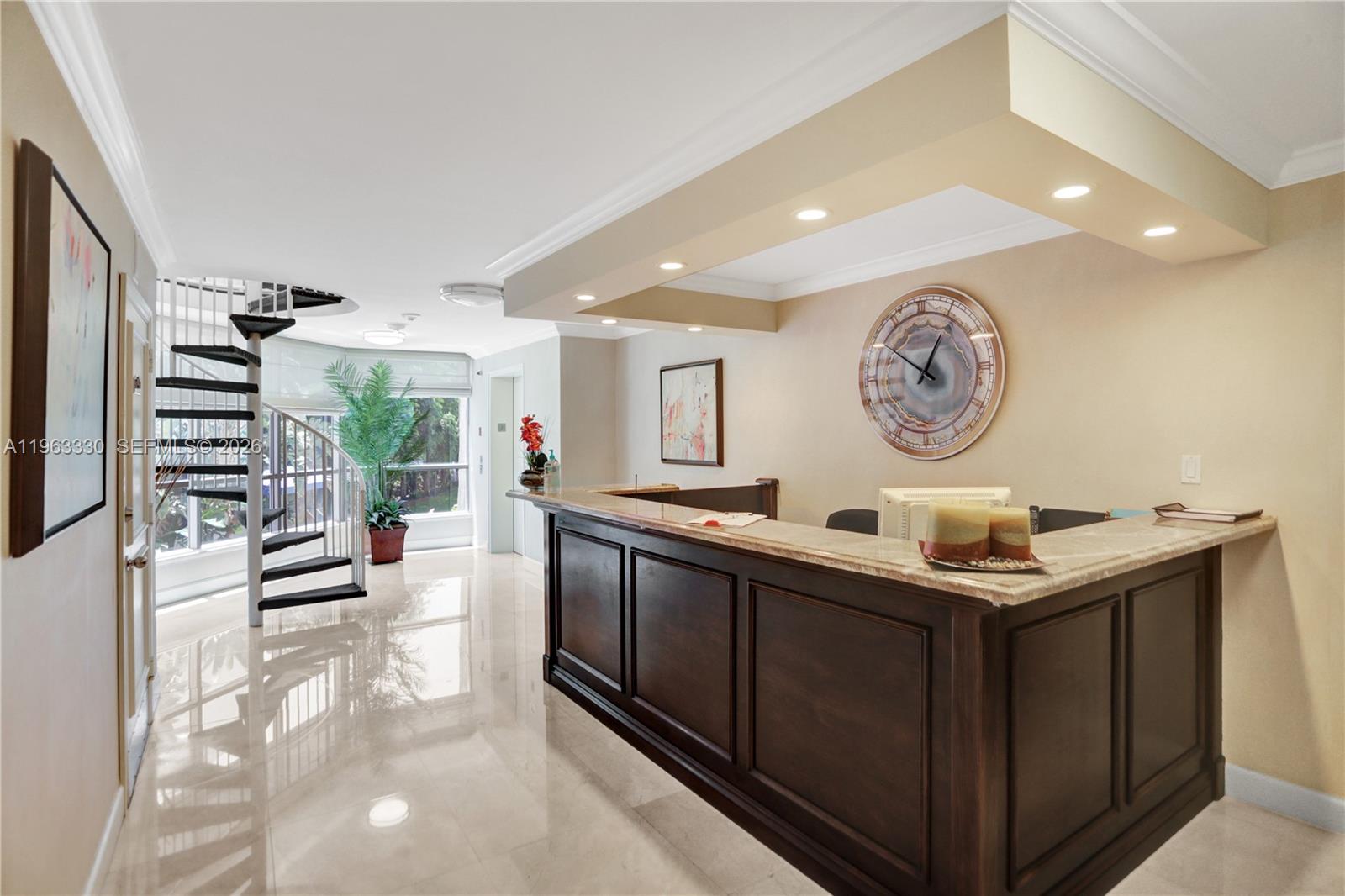 Photo of 3530 Mystic Pointe Dr  #2202, Aventura, Florida, 33180 - Spa front desk