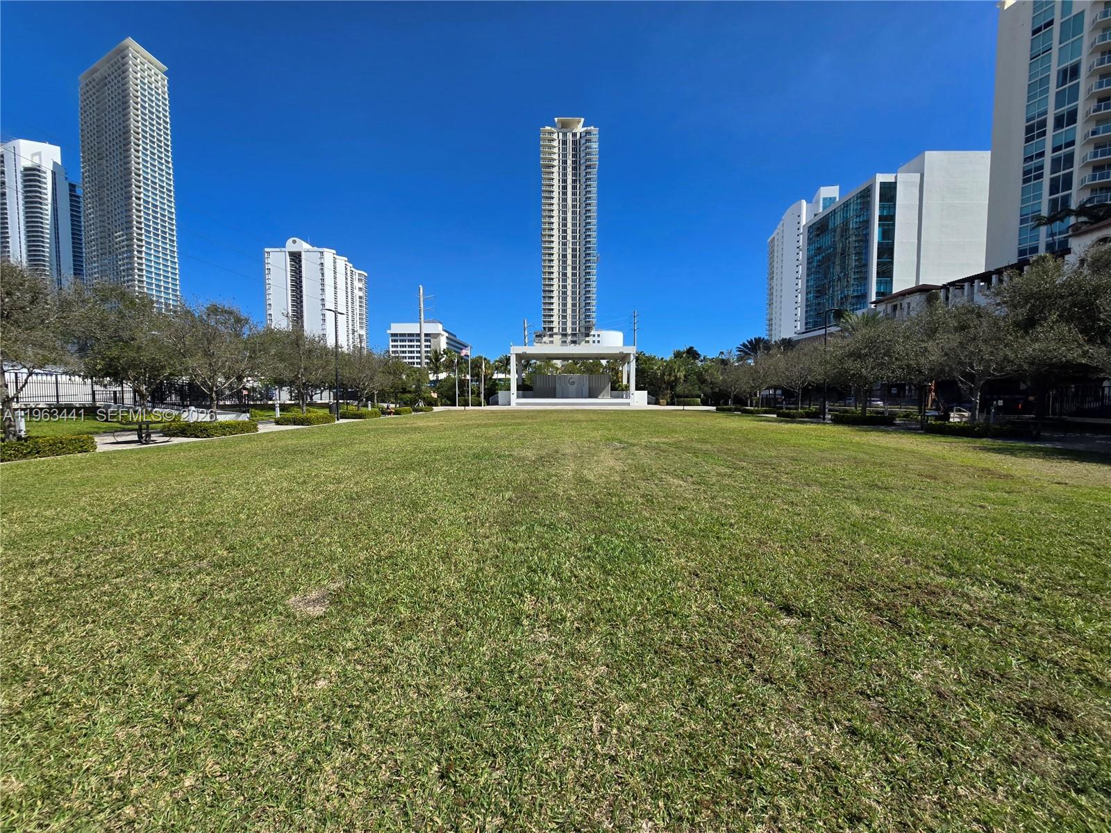 Photo of 200 Sunny Isles Blvd  #TH-205, Sunny Isles Beach, Florida, 33160 - Gateway Park - If front of St Tropez, with playground, water fountains, weekly events, parking and more