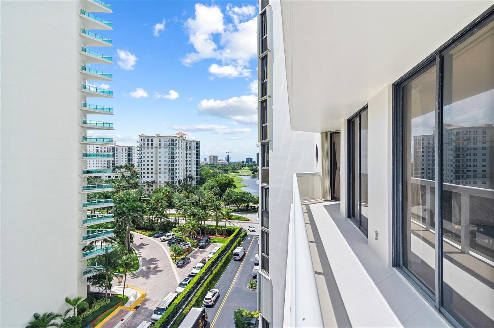 Photo of 20185 Country Club  #901, Aventura, Florida, 33180 - South side Balcony views looking West