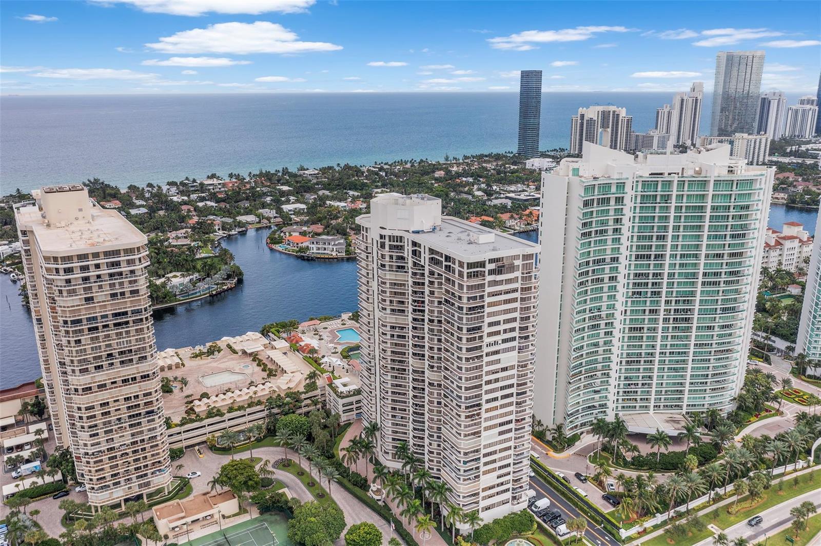 Photo of 20185 Country Club  #901, Aventura, Florida, 33180 - Drone views looking at surrounding areas