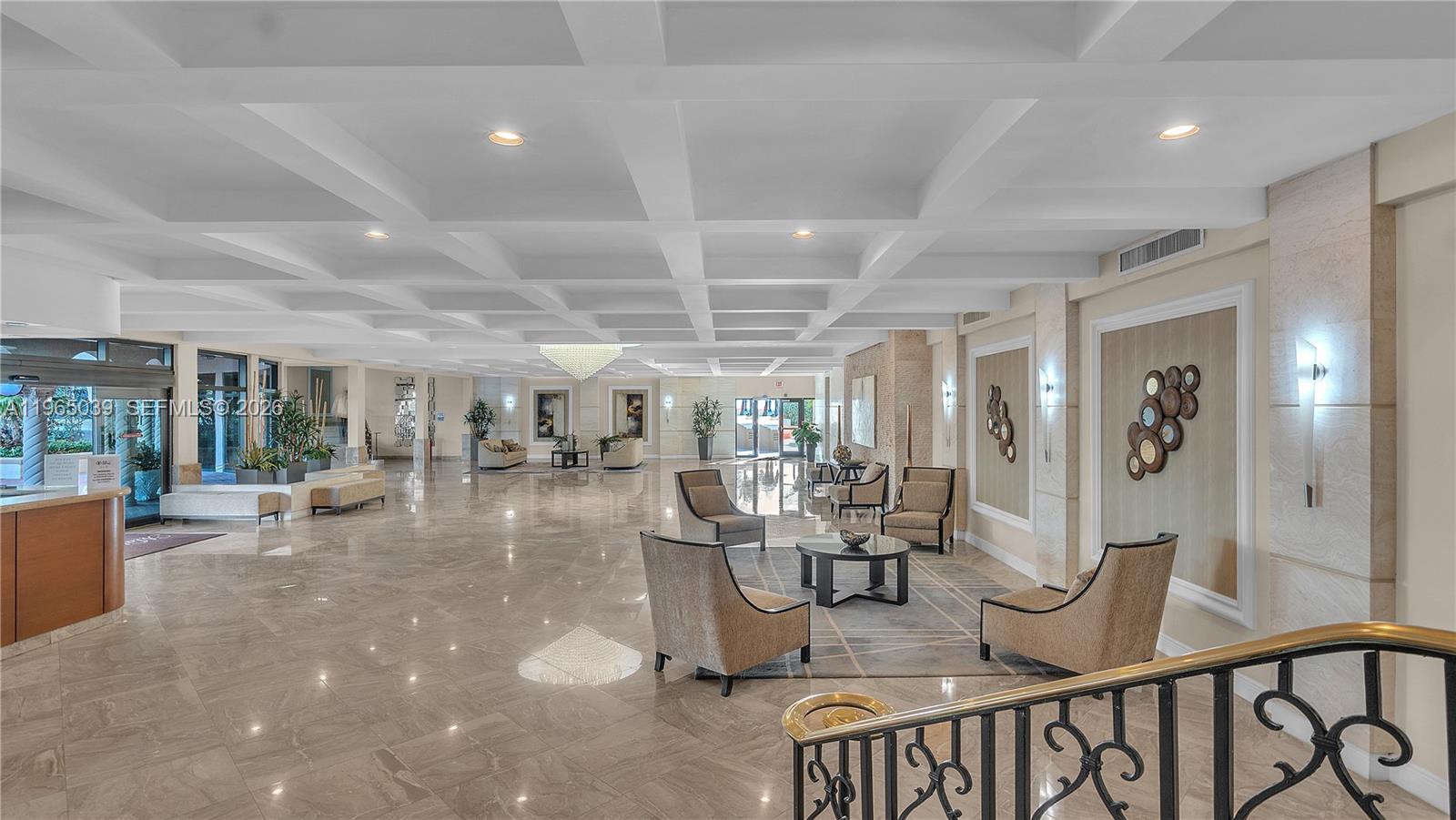 Photo of 1920 Ocean Dr (Avail. 5/1-12/1) #8B, Hallandale Beach, Florida, 33009 - Gorgeous Lobby w/ Seating Areas for Guests