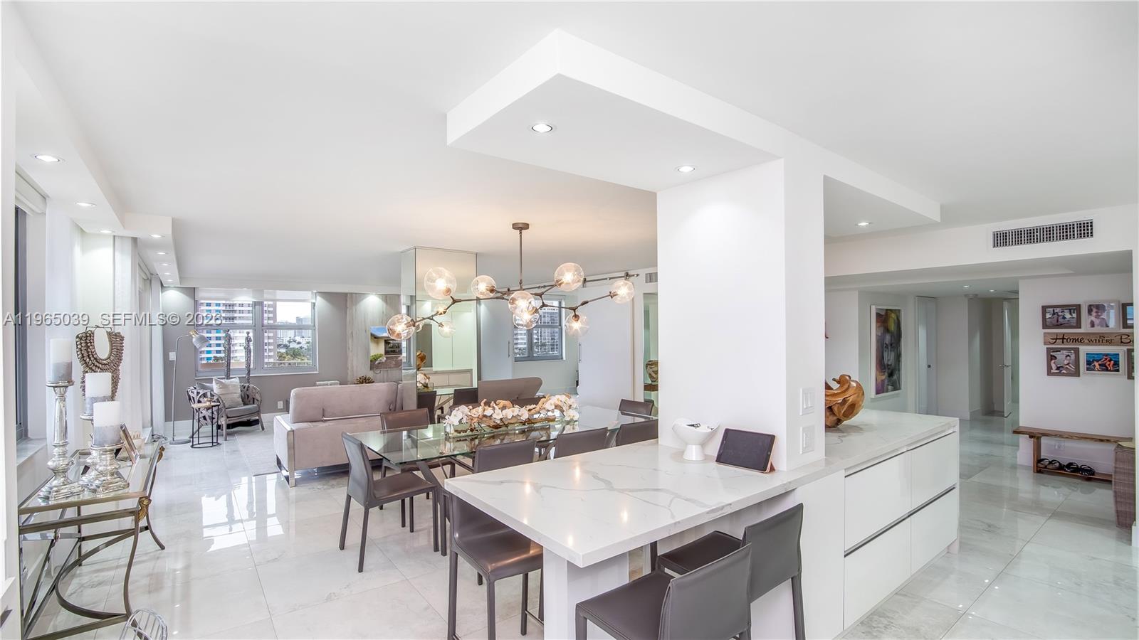 Photo of 1920 Ocean Dr (Avail. 5/1-12/1) #8B, Hallandale Beach, Florida, 33009 - Stools for Daily Dining Plus Dining Room