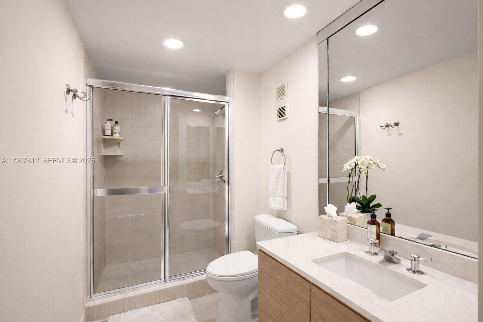 Photo of 20281 Country Club Dr  #403, Aventura, Florida, 33180 - 2nd bathroom Virtually staged- reference picture