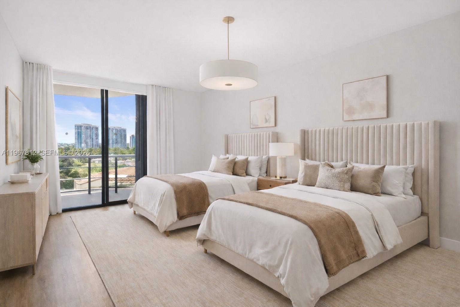 Photo of 20281 Country Club Dr  #403, Aventura, Florida, 33180 - 2nd bedroom Virtually staged- reference picture