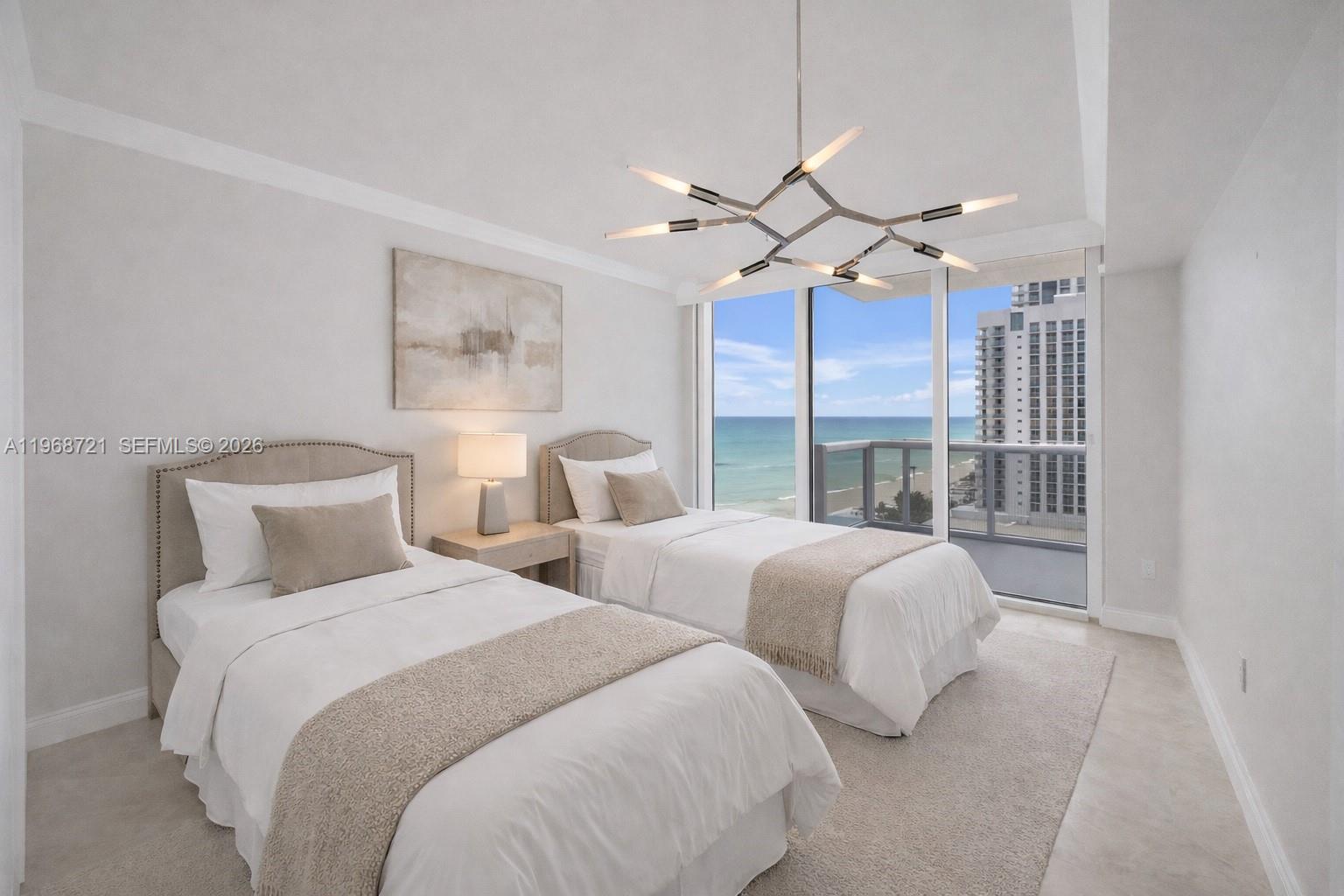 Photo of 18911 Collins Ave  #1903, Sunny Isles Beach, Florida, 33160 - 2nd bedroom- Virtually stage