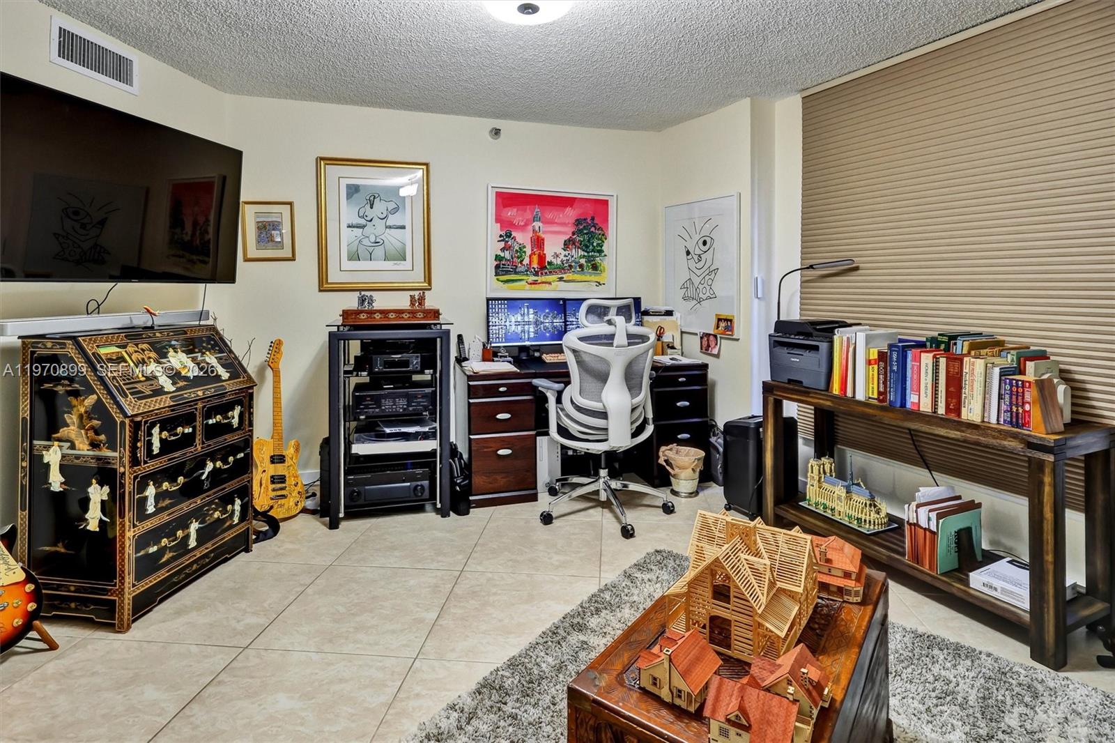 Photo of 3500 Mystic Pointe Dr  #302, Aventura, Florida, 33180 - Second Bedroom - Spacious and versatile; perfect as a guest bedroom, home office, or creative studio.