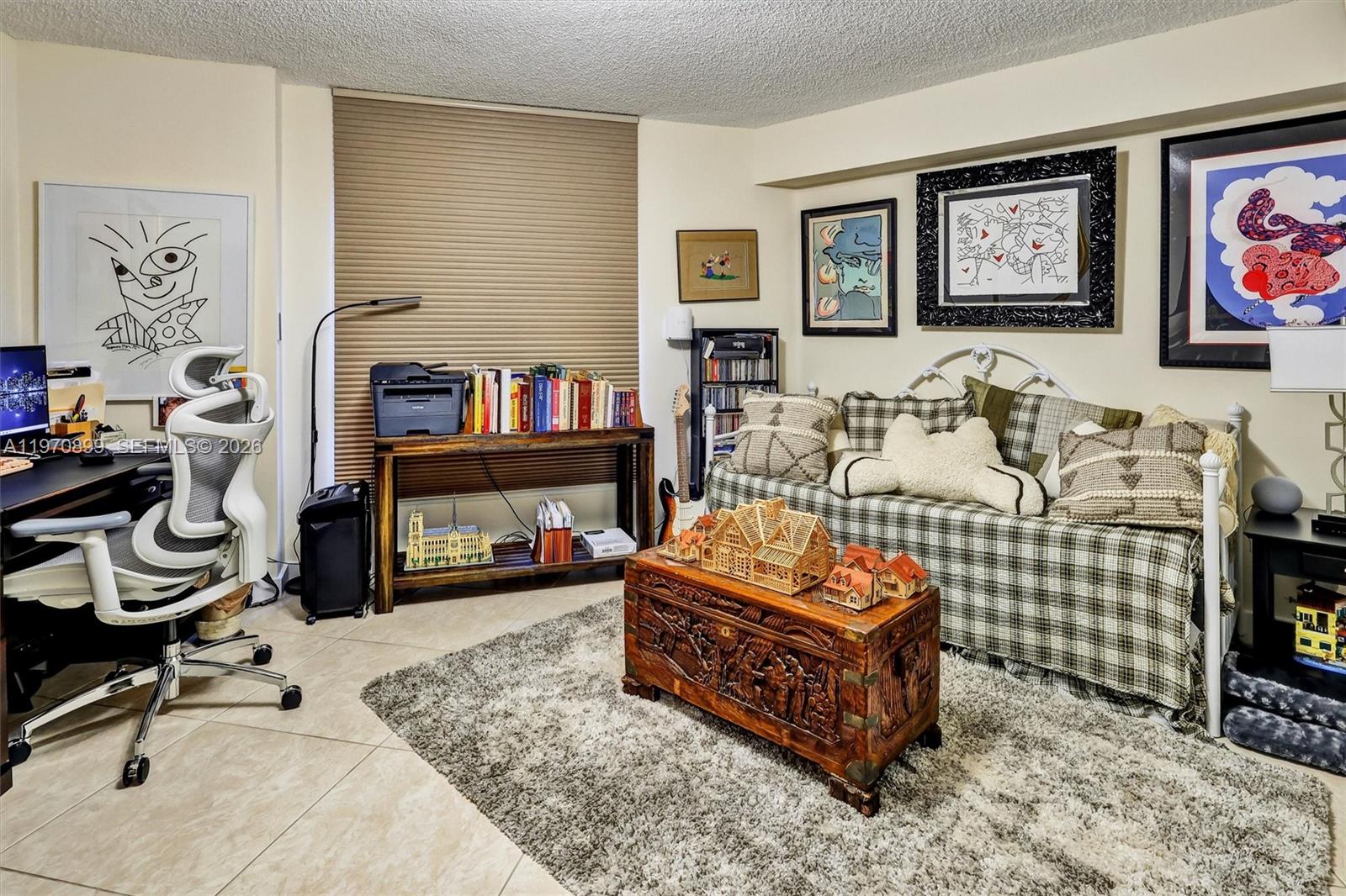 Photo of 3500 Mystic Pointe Dr  #302, Aventura, Florida, 33180 - Second Bedroom - Spacious and versatile; perfect as a guest bedroom, home office, or creative studio.