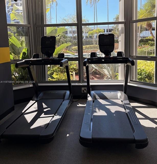 Photo of 3500 Mystic Pointe Dr  #302, Aventura, Florida, 33180 - Two newly remodeled state-of-the-art fitness centers.