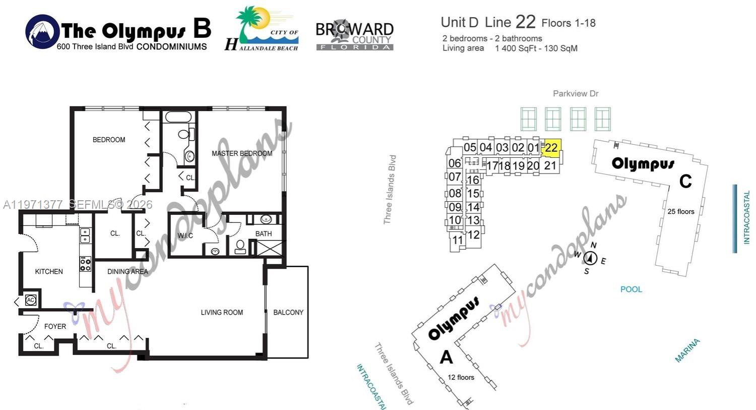 Photo of 600 Three Islands Blvd  #1722, Hallandale Beach, Florida, 33009 - 