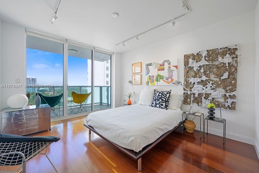 Photo of 3201 183 #1104, Aventura, Florida, 33160 - Second Bedroom with beautiful flooring and a private bathroom