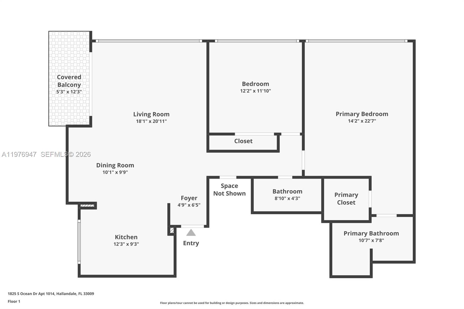 Photo of 1825 Ocean Dr  #1014, Hallandale Beach, Florida, 33009 - 