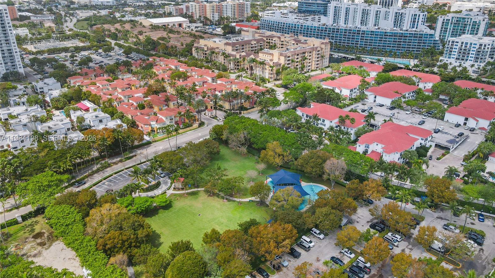 Photo of 3001 185th St  #716, Aventura, Florida, 33180 - Aerial view of Veterans Park in Aventura, steps from Alaqua