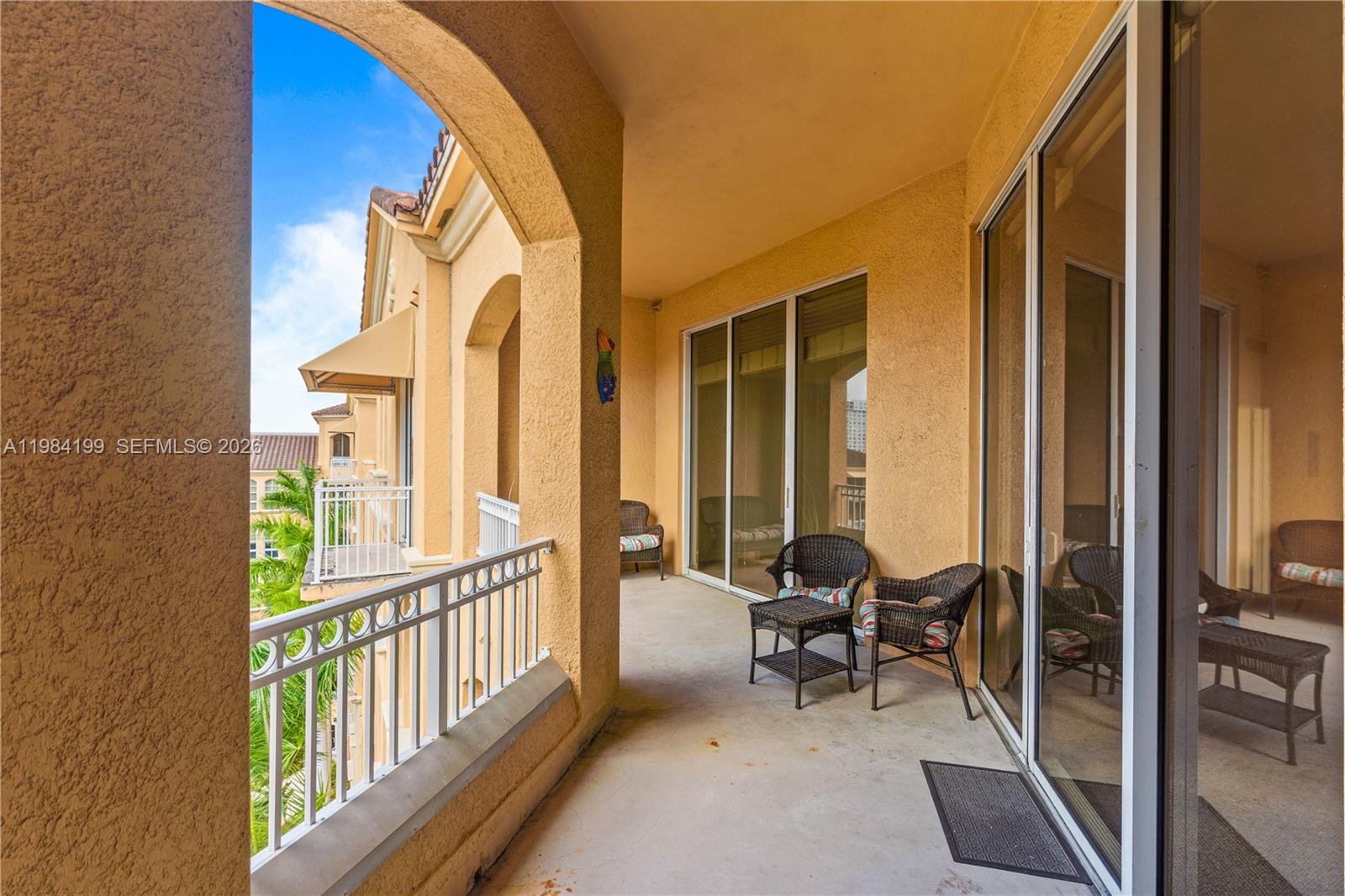 Photo of 3001 185th St  #716, Aventura, Florida, 33180 - Exit from second bedroom to balcony
