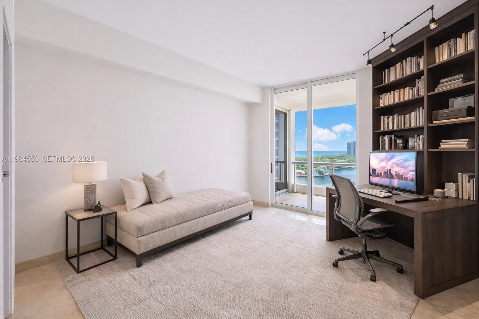 Photo of 21200 Point Pl  #1901, Aventura, Florida, 33180 - This image has been virtually staged to showcase how the space can look with modern furniture