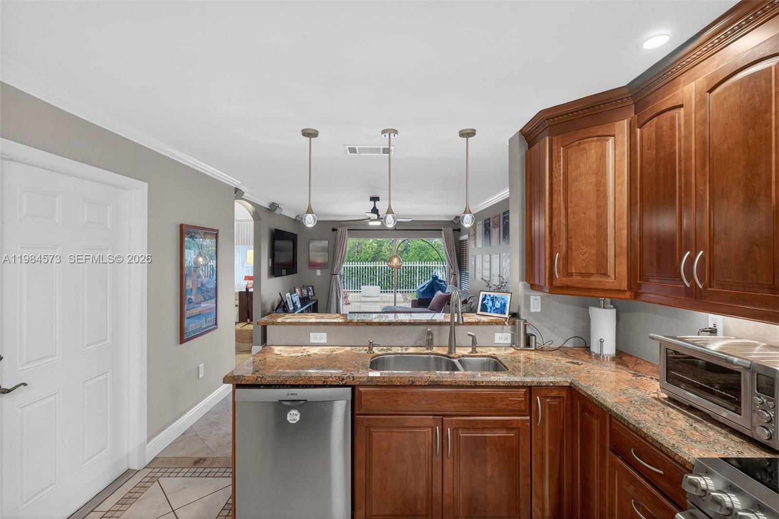 Photo of 1860 Sweetbay Way  (1860), Hollywood, Florida, 33019 - Kitchen and garage door on the left