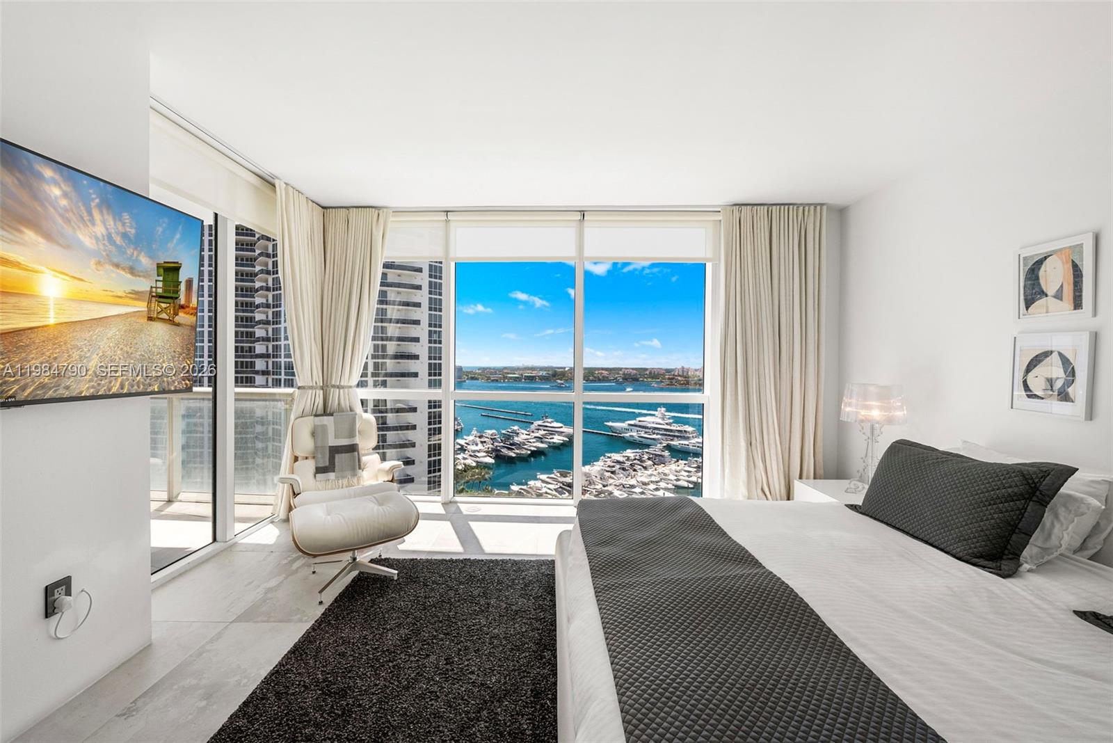 Photo of 450 Alton Rd  #1507, Miami Beach, Florida, 33139 - MASTER BEDROOM