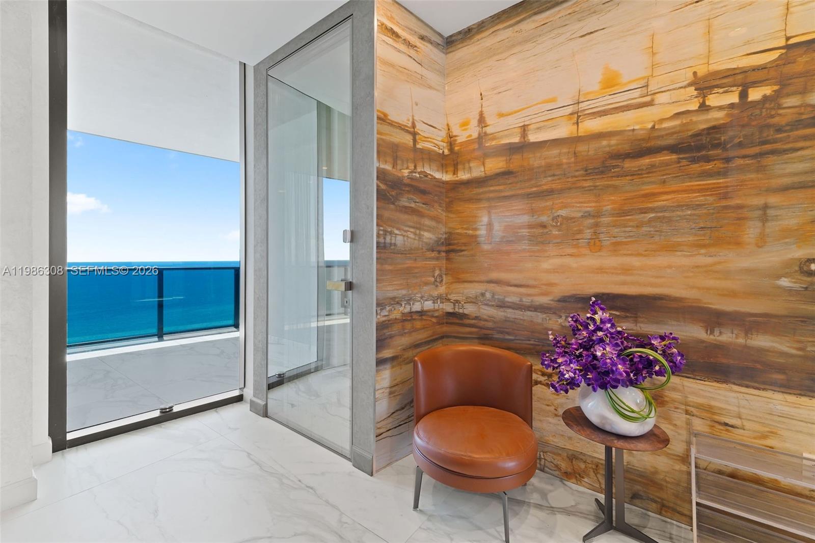 Photo of 18555 Collins Ave  #2201, Sunny Isles Beach, Florida, 33160 - Private lobby to the unit