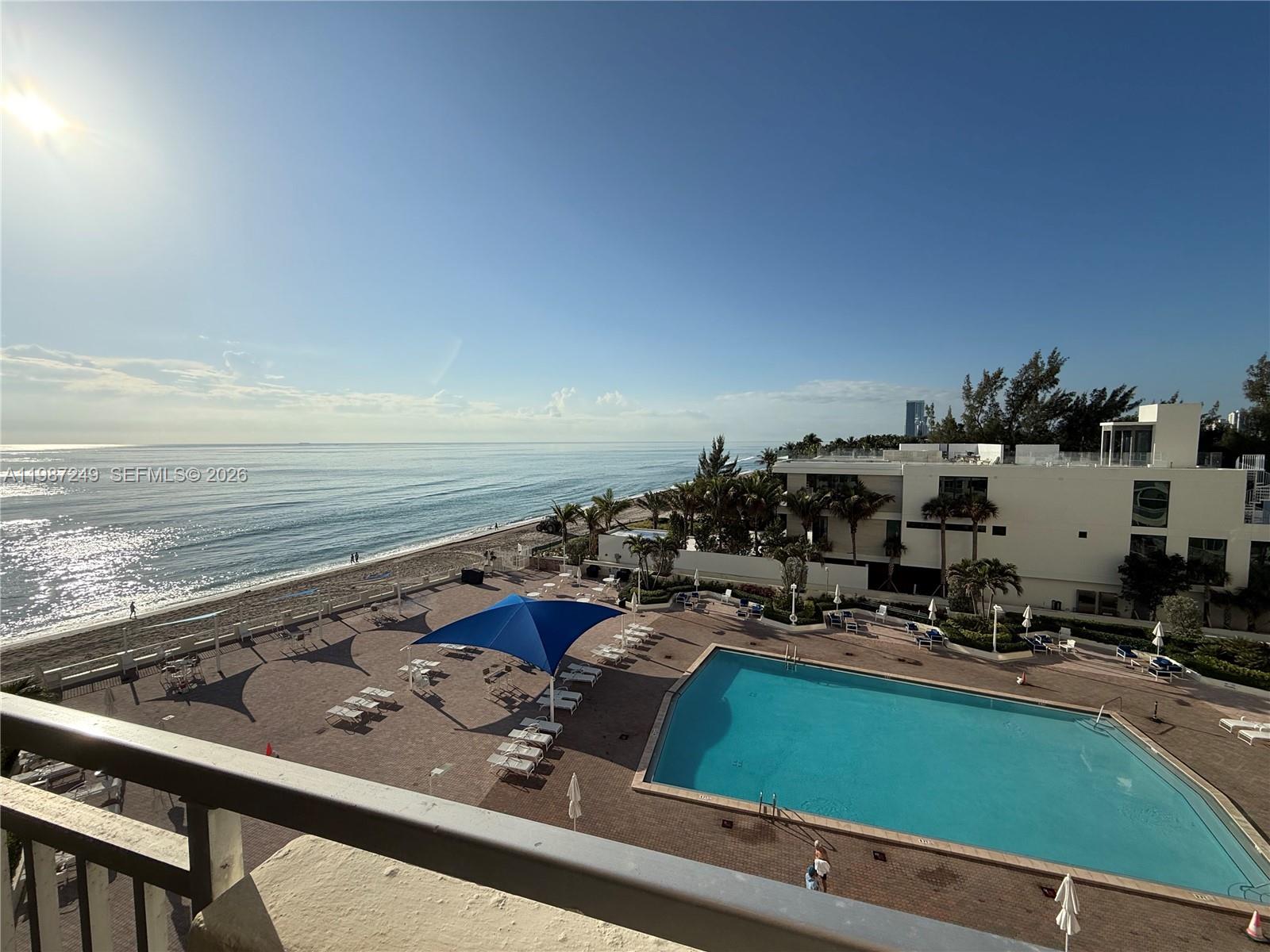 Photo of 3180 Ocean Dr  #509, Hallandale Beach, Florida, 33009 - Balcony Morning View