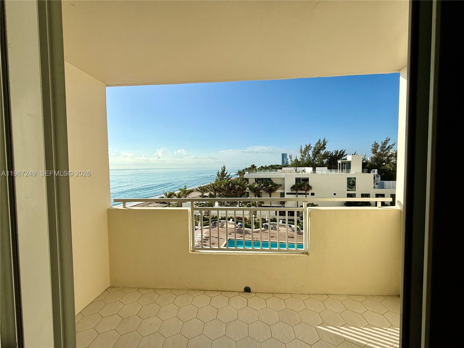 Photo of 3180 Ocean Dr  #509, Hallandale Beach, Florida, 33009 - Balcony Morning View