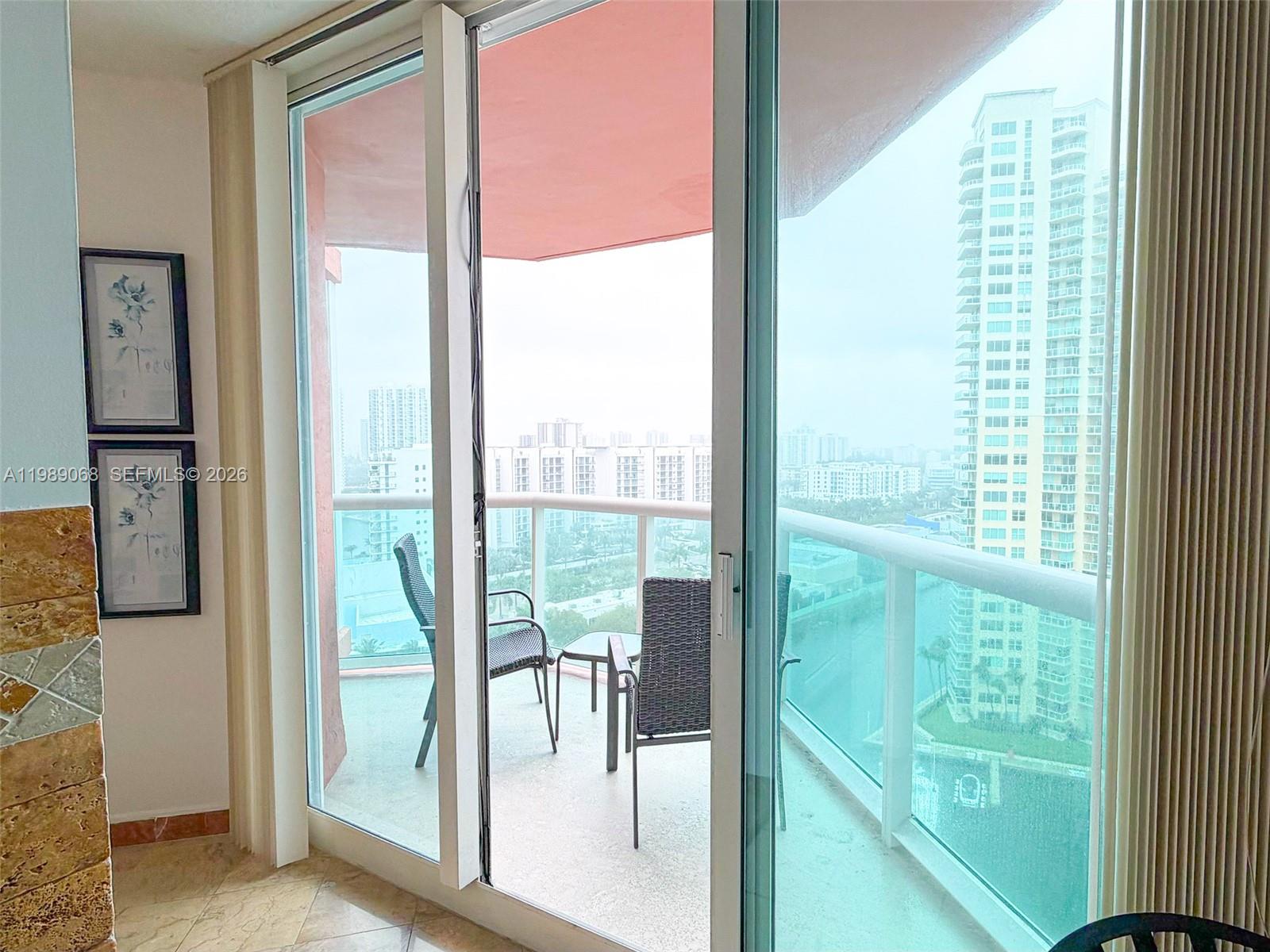 Photo of 3370 Hidden Bay Dr  #1814, Aventura, Florida, 33180 - Kitchen Balcony