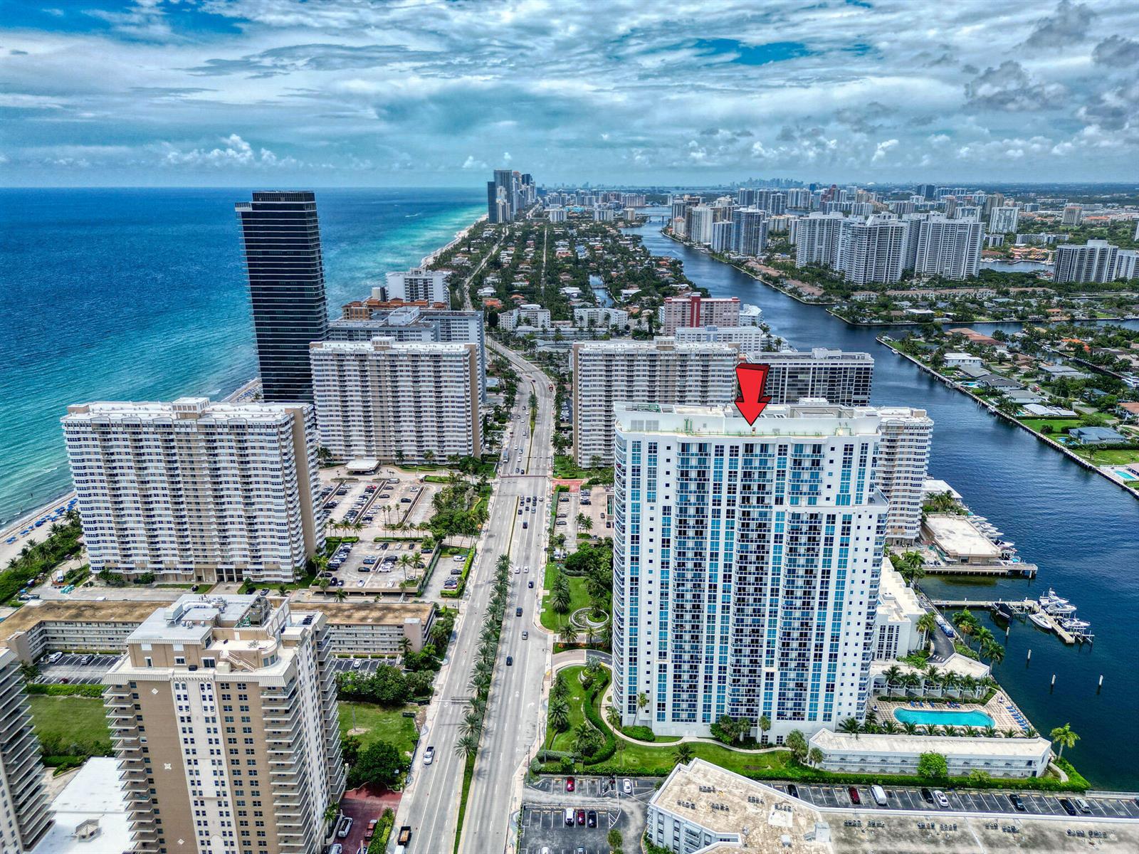 Photo of 1945 Ocean #1803, Hallandale Beach, Florida, 33009 - 1 Aerial Views (7)