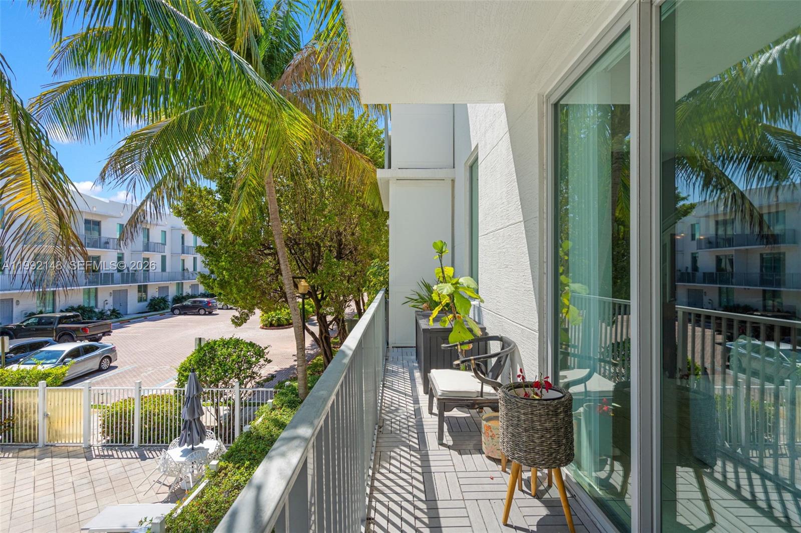 Photo of 2134 Van Buren St (2134), Hollywood, Florida, 33020 - Balcony with pool view