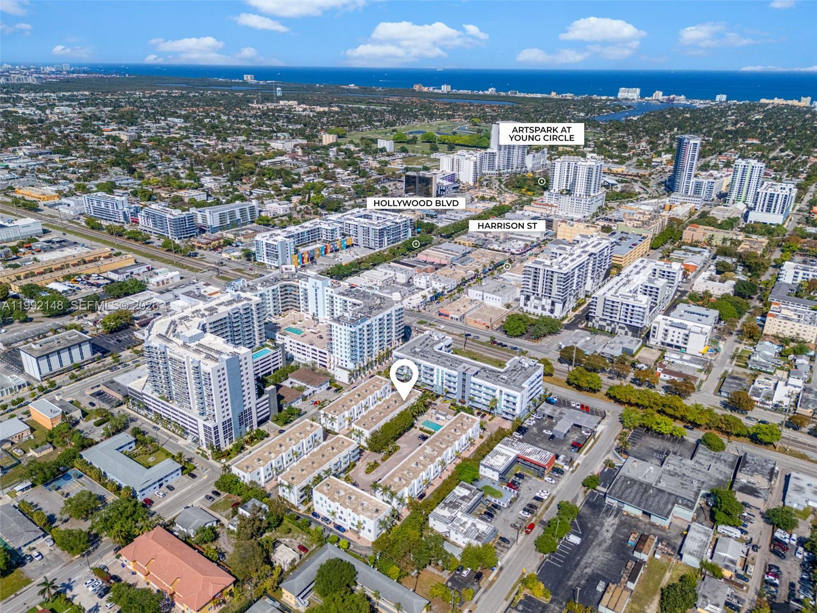 Photo of 2134 Van Buren St (2134), Hollywood, Florida, 33020 - Aerial of Downtown Hollywood
