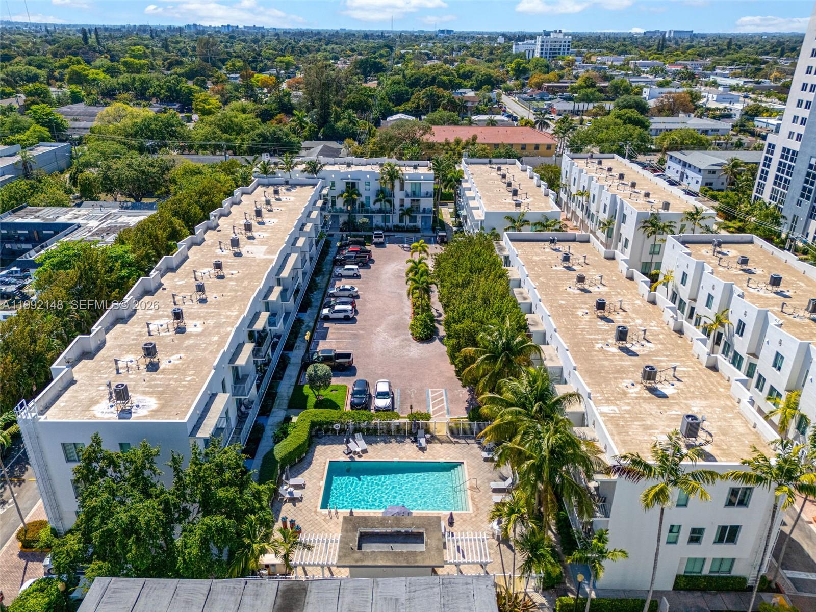 Photo of 2134 Van Buren St (2134), Hollywood, Florida, 33020 - Aerial of community pool